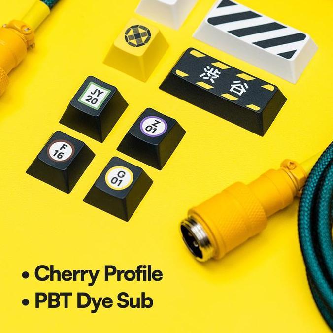 PPBT SHIBUYA PBT Dye Sub Keycap Set Japanese Root by Press Play