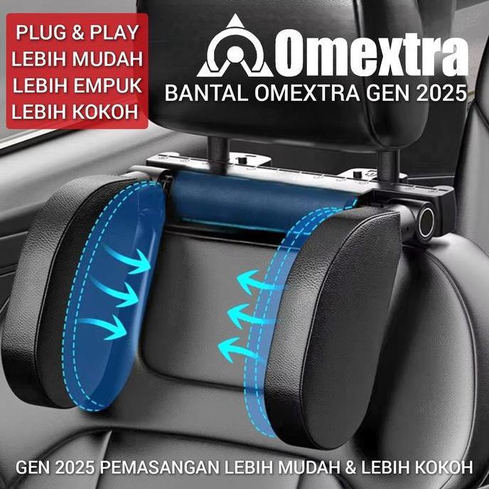 Bantal Omextra- Headrest Pillow Car 3 Generation- Bantal Mobil Omextra