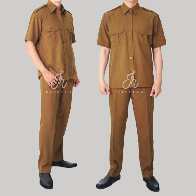 Ready Stock Baju Seragam Dinas Pemda Pdh Pns Pria Laki-Laki