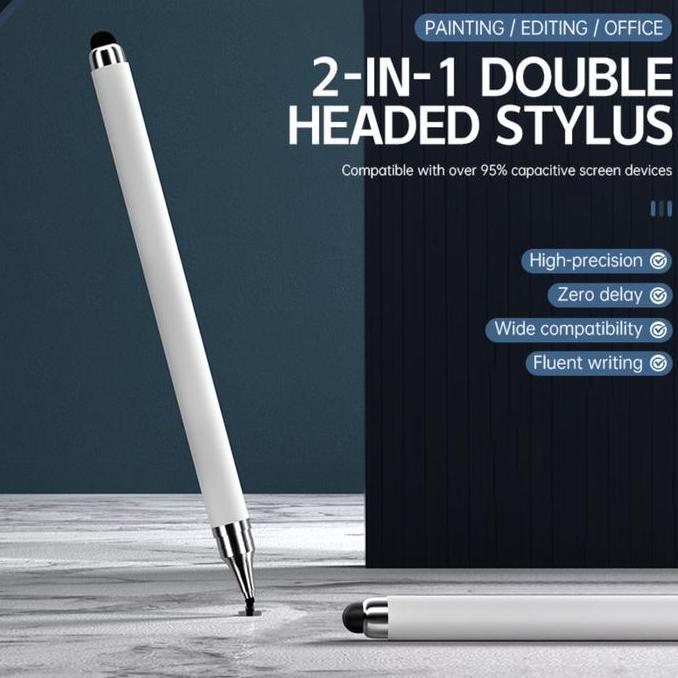 Pilihan - Stylus Pen 2 In 1 Touch Screen Universal Android/Ios/Windows/Tablet/Hp