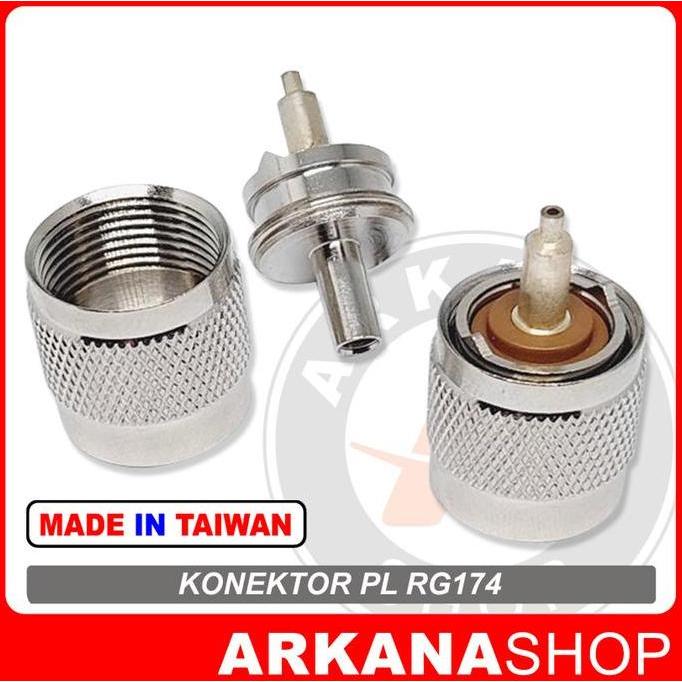Pilihan - Konektor Connector Pl Rg174 Rg 174 Pl Male Ke Kabel Rg174