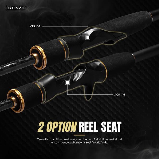 FYP JORAN KENZI SEAGLE 702 ULTRALIGHT SPINNING BAITCASTING 210CM SOLID CARBON FUJI GUIDES 2-6LBS 3-8