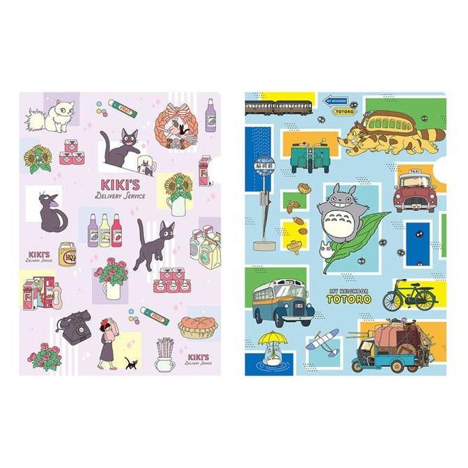TERBARU - File Holder A4 Studio Ghibli Kiki Jiji Map Kertas Limited Edition