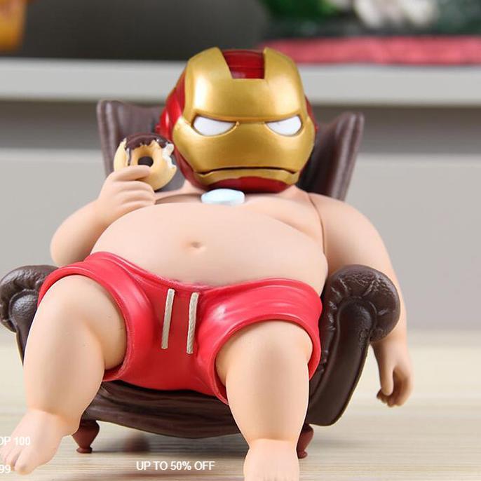 Patung Pajangan Figure Mainan Fat Man Hadiah Mainan Pajangan Kantor Meja Pajangan Anime Figure
