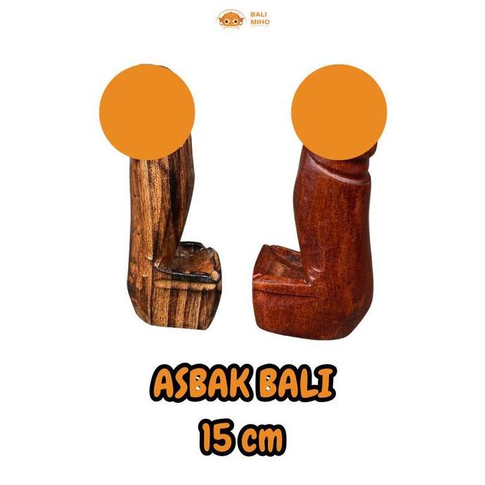 Kualitas terbaik] Asbak Bali Mini 15 cm - asbak rokok bali medium - Asbak Bali Kayu - Dekorasi Asbak