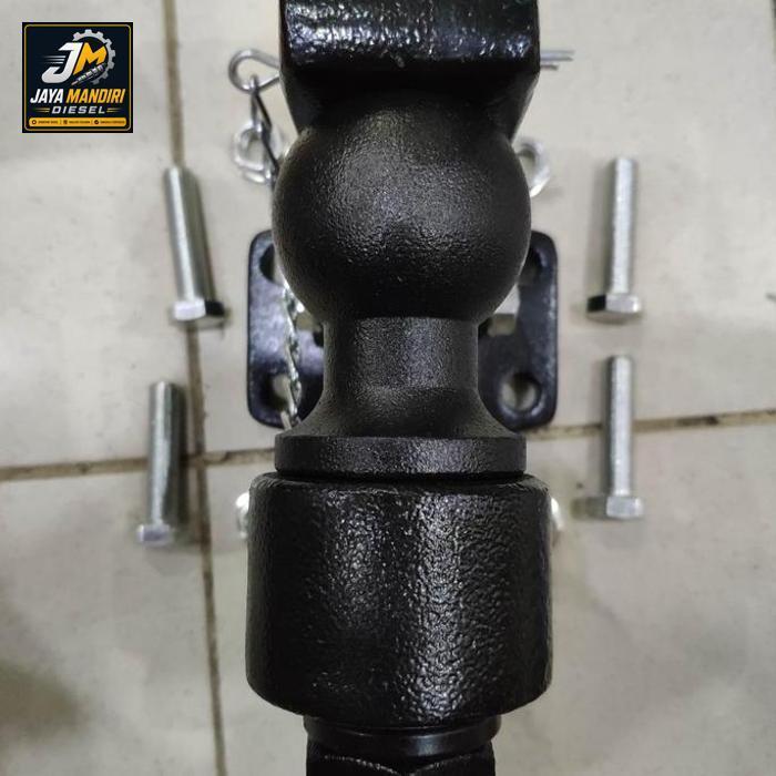 Towing pintle hook bopel black crome