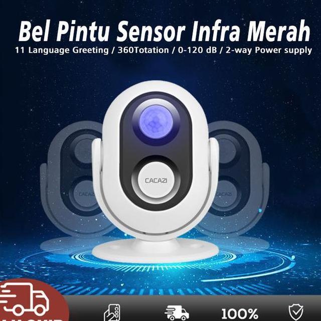 Selamat Datang Sensor Gerak Otomatis Bel Sensor Pintu Masuk Alarm Rumah Anti Maling
