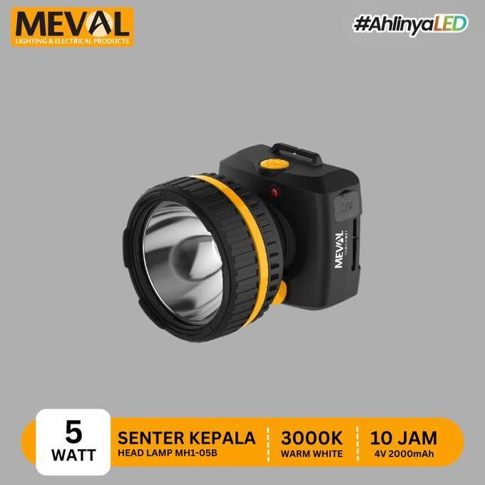 MEVAL Senter Kepala LED Head Lamp 5 Watt