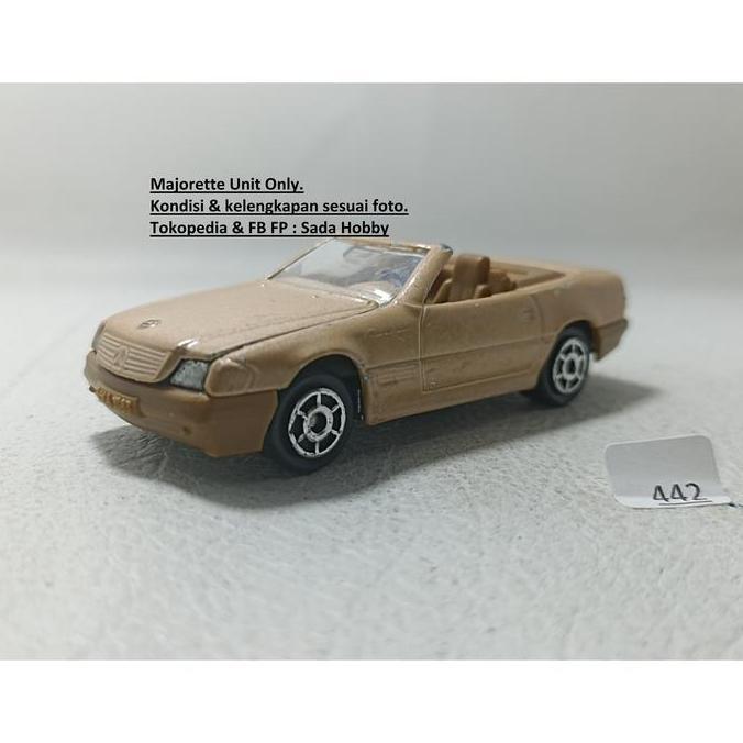 DIECAST MAJORETTE MERCEDES-BENZ 500 SL CABRIOLET CREAM UNIT ONLY SADHO