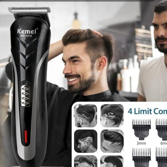Alat Cukur Rambut Rechargeable Kemei Km 1419 Clipper Kemei 1419