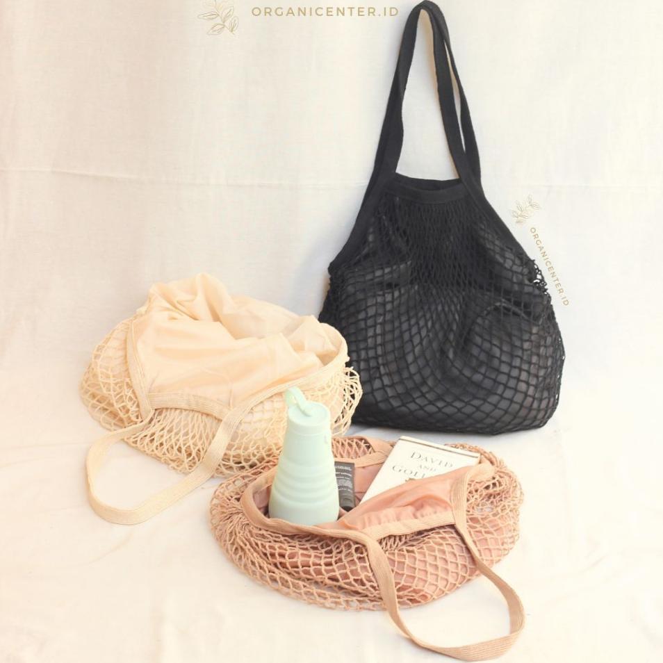 Tas Jaring Premium Dengan Lapisan Dalam Summer Bag With Inner Dua Lapis Tas Jalan Wanita Tas Bahu Re