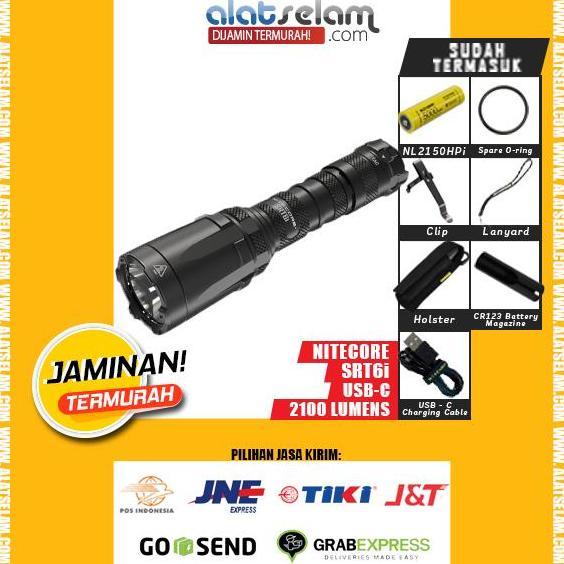 NEW Senter Nitecore SRT6i USB-C - 2100 Lumens / Senter Outdoor Hiking / Senter Outdoor Hiking Campin