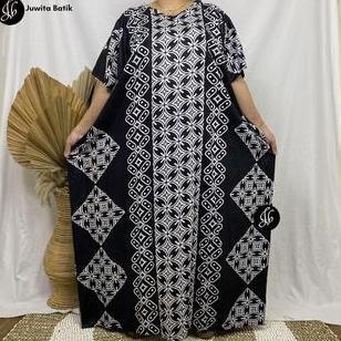 Lineu- Juwita Batik - Daster Kalong Jumbo Ld 150 Pj 130 Bahan Tebal - Daster Lowo Jumbo
