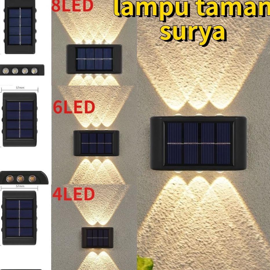 Lampu Dinding Minimalis Outdoor Waterproof / Lampu Taman Tenaga Surya