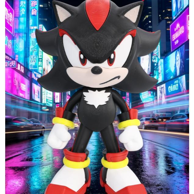 Action Figure Shadow The Hedgehog - Multipart 3D Printing