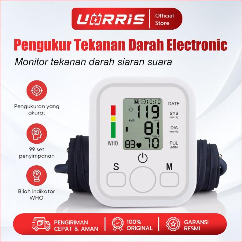 Uorris Alat Cek Pengukur Tekanan Tensi Darah Digital Tensimeter Sphygmomanometer Blood Pressure Moni