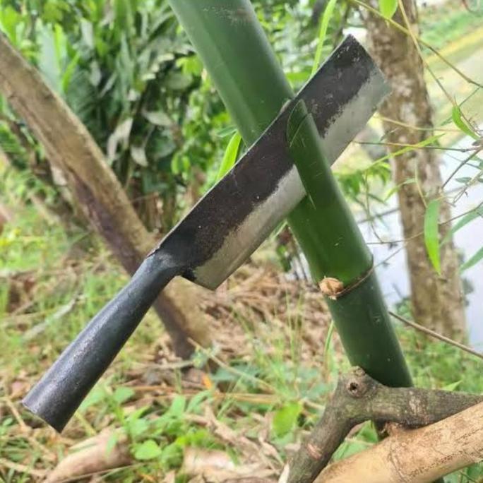 Tation- Parang Golok Gagang Besi Pemotong Kayu - Cacah Tulang Cincang Daging