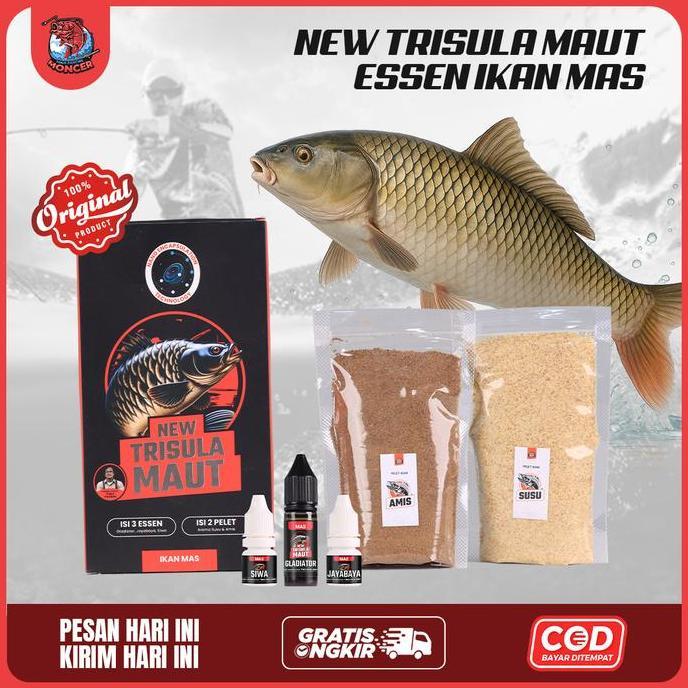 60U - Essen Ikan Mas New Trisula Maut Jumbo | Nano Encapsulation | Mancing Ikan | Umpan | Ntm
