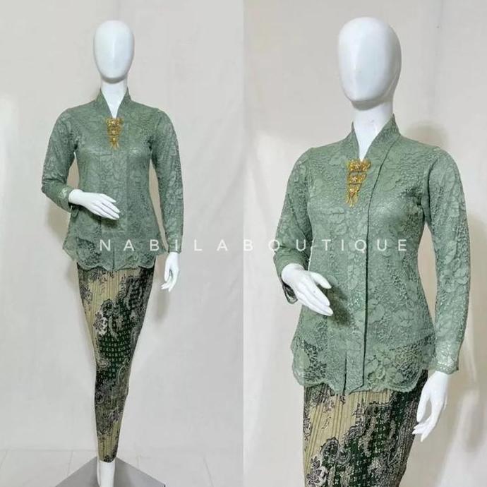 Kebaya Tunik / Tunik Tulle / Kebaya Modern / Kebaya tile / Kebaya Kartini / Batik Couple Wanita Atas