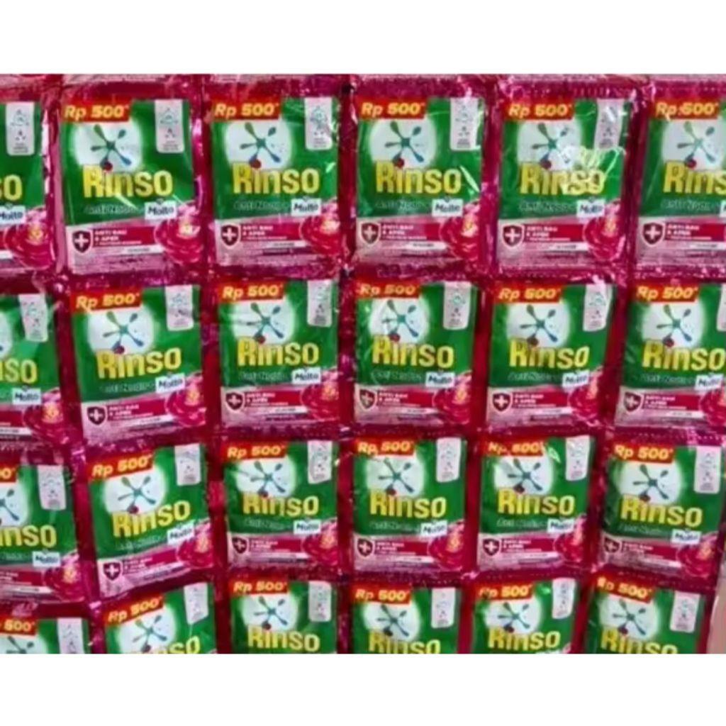 36 Pcs / Rinso Cair 500An Molto / Rinso Renceng 18Ml 500 An