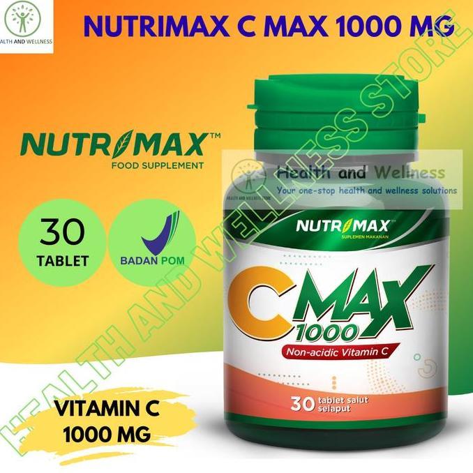 Max- Nutrimax Vitamin C C Max 1000 Mg C Plus 500 Mg Junior Phytogreen Zinc