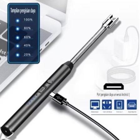 Backx- Pemantik Elektrik Pemantik Listrik Usb Rechargeable Elektrik Usb Listrik Pulse Lhter Usb Sh C