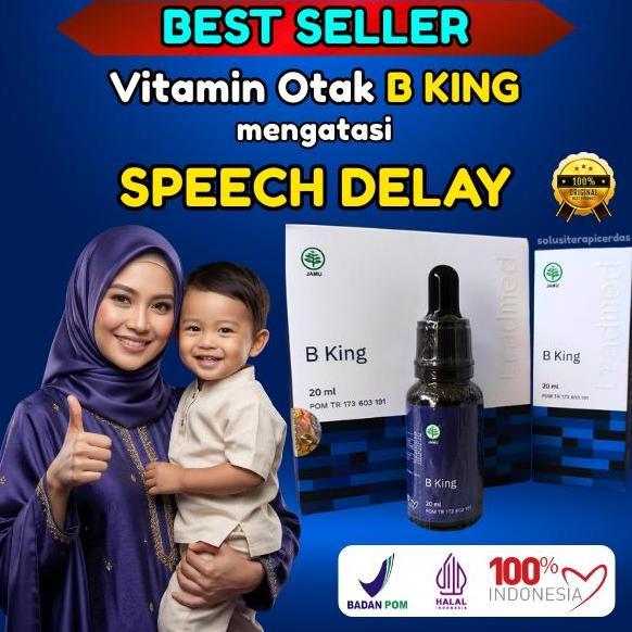 Vitvix- Bking Vitamin Otak Anak Atasi Speech Delay & Meningkatkan Daya Ingat - Paket 1 Botol