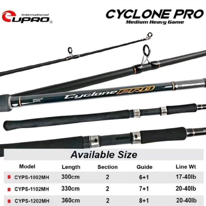 Joran Eupro Cyclone Pro | Popping | Pasiran | Rock Fish | Original | Pancing | Free Packing
