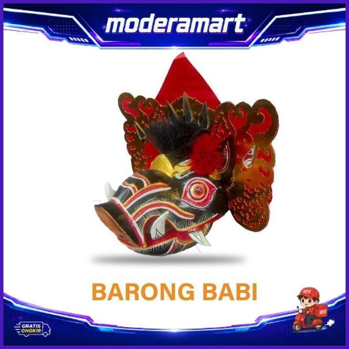 Barong Babi - Barong Kayu - Topeng Barong-Tapel Barong-Barong Bangkung-Pajangan Barong Bangkung-Tope
