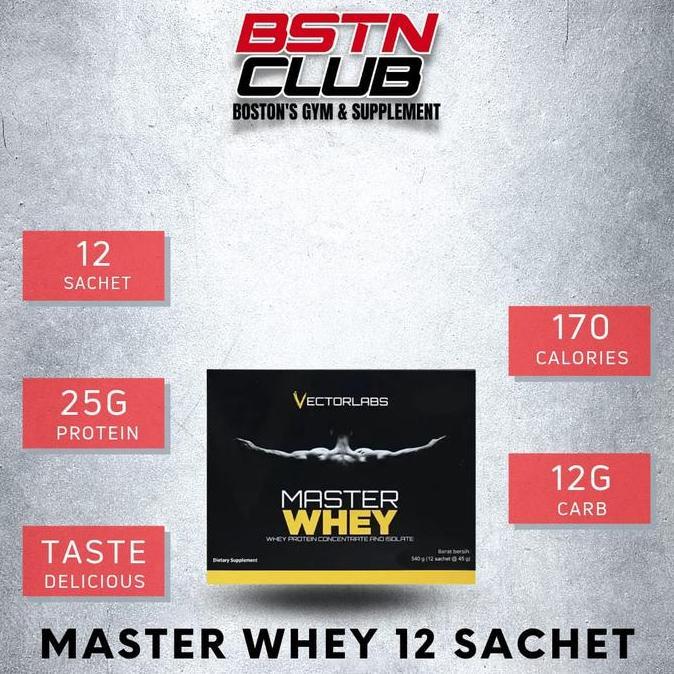 VECTORLABS MASTER WHEY 12 SACHET WHEY PROTEIN ISOLATE