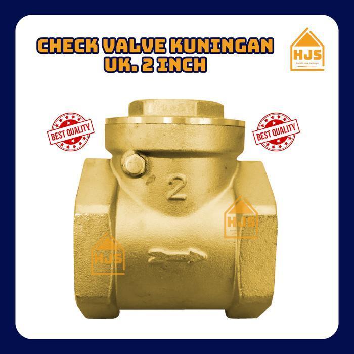 [Hjs] Check Valve Kuningan 2 Inch / Klep Tabok 2" Kuningan Original Dan Terpercaya