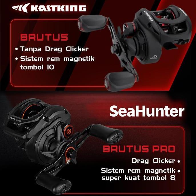 Fishing- Seahunter X Kastking Brutus & Brutus Pro Reel Bc Reel Pancing, Saltter Reel Baitcasting 7.2
