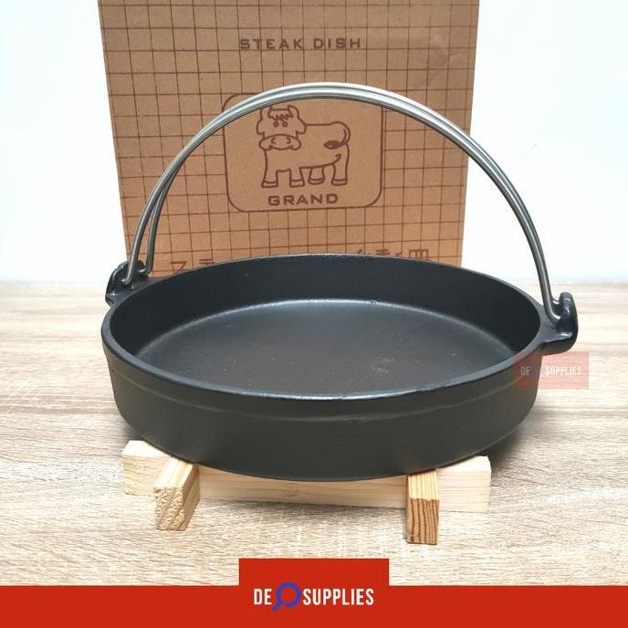 Kuchi- Sukiyaki Pan Hotplate Bulat + Tatakan | Kangkung Hotplate Cast Iron [Sk-25]