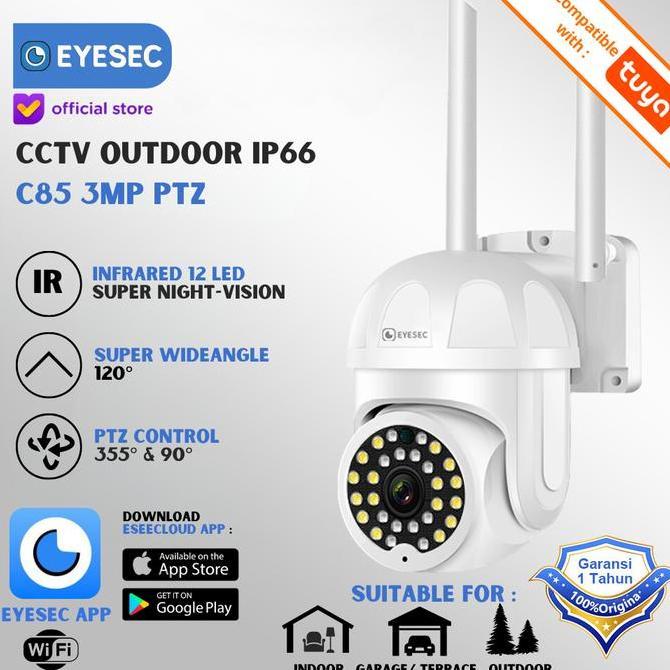 EYESEC CCTV Outdoor 1080P Ip66 STC IP Camera CCTV Wifi EYESEC APPS TUYA