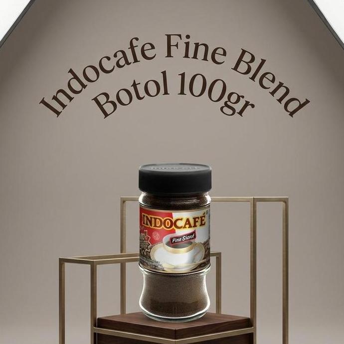 Best Seller, Kopi Indocafe Fine Blend / Indocafe Fine Blend Kemasan Botol 100Gr