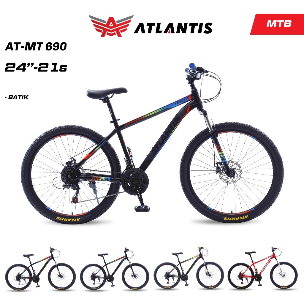 SEPEDA GUNUNG MTB ATLANTIS 24 INCH 21 SPEED