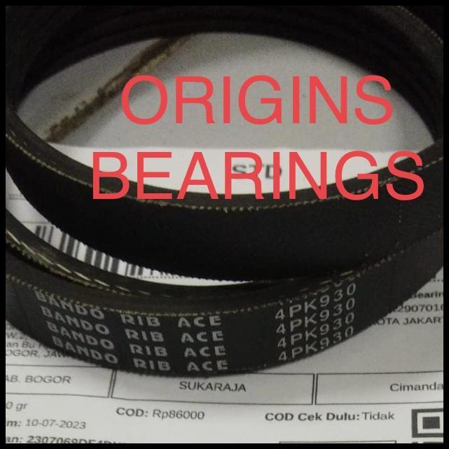 DISKON TALI KIPAS 4PK 930 BANDO ORIGINAL 4PK930 