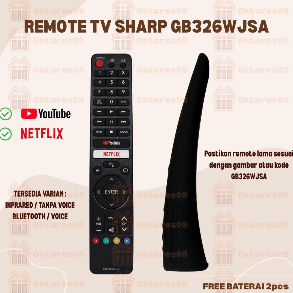 Remote Tv Sharp GB326WJSA Dengan Voice Dan Bluetooth