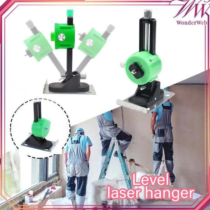 TOQMIJIN Bracket Laser Dinding 1/4inch Bracket Dudukan Laser Level Adjustable Breket Laser Level Din