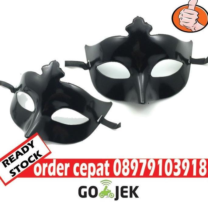 TOPENG PARTY FULL BLACK TOPENG PESTA POLOS HITAM jakarta