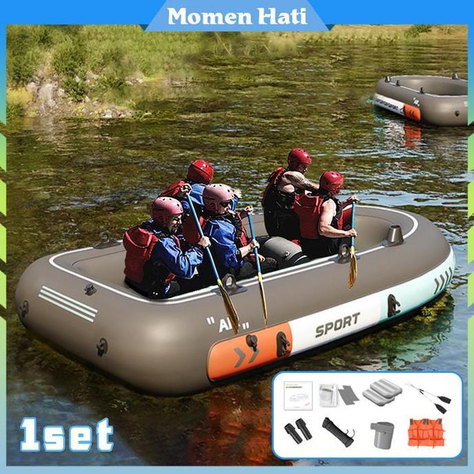 SKYNANI Perahu Karet Untuk Mancing Perahu Sekoci Perahu Karet Rafting 4 Orang