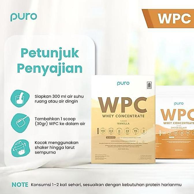 PURO Whey Protein Concentrate WPC WPRO 300g