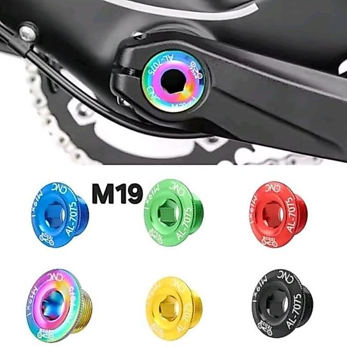 Cycle- Baut Tutup Crank Ht2  M19 Tutup Crank Hollowtech 2 Tutup Crank Sepeda Outdoor