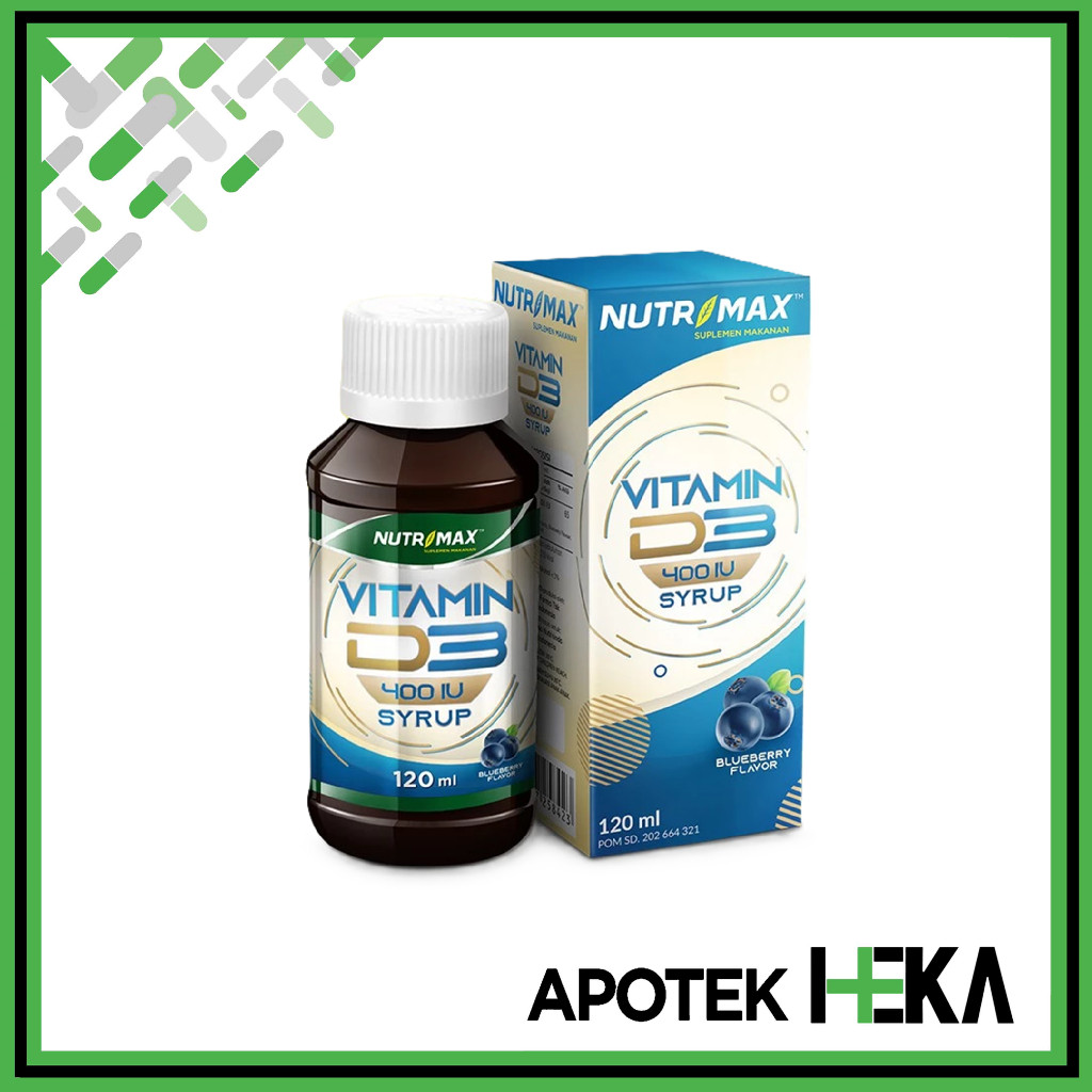 Nutrimax Vitamin D3 400 IU Sirup - Vitamin D3 Anak Blueberry [Depok]
