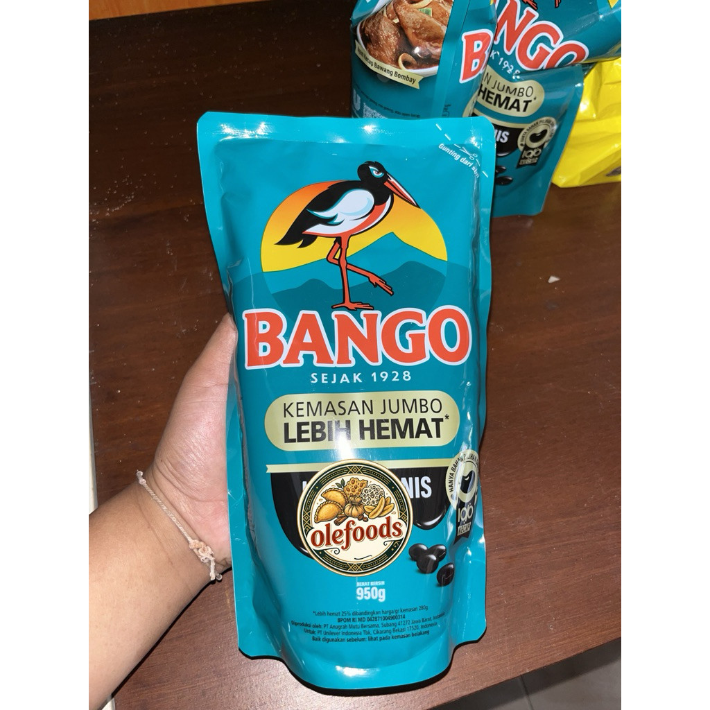 [Ecer]Kecap Manis Bango 950gr/ Kecap Bango Jumbo 950gr/ Kecap Bango Refil 950gr