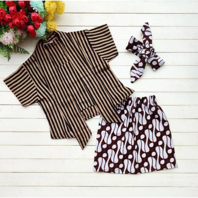 Kebaya Lurik Anak | KEBAYA LURIK PENDEK TMD