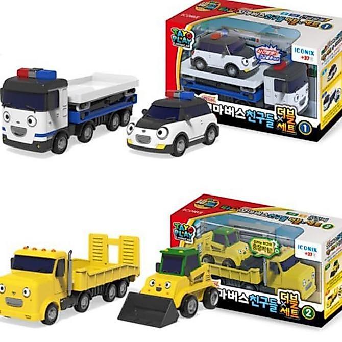 Tayo Bundling Tayo Bus Set Police Car/Bulldozer Flat Truck TYT-121001/TYT-121002