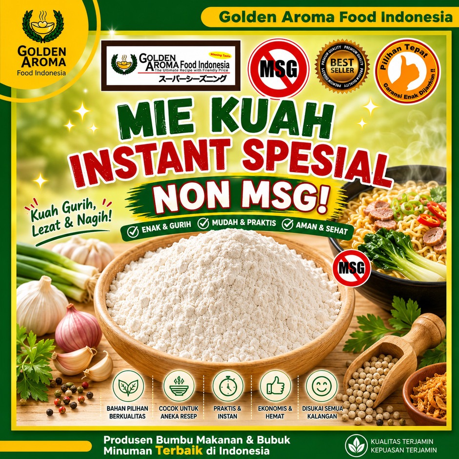 Bumbu Tabur Rasa Mie Kuah Instan Spesial Non MSG Kiloan Enak Instant Noodle Soup Gafi Indomie Ayam