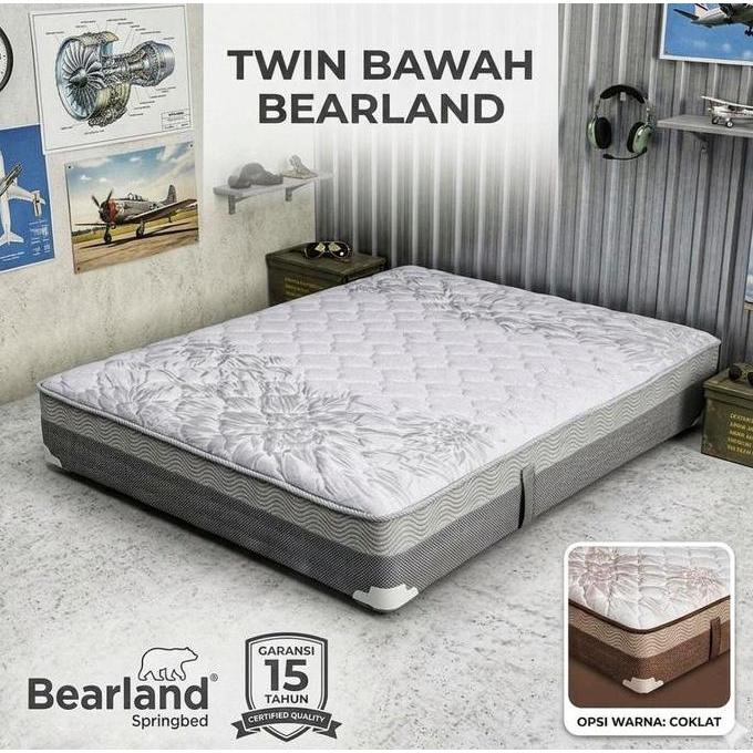 Kasur Sorong Bawah Ranjang Single Springbed Bearland Sorong Bawah Saja