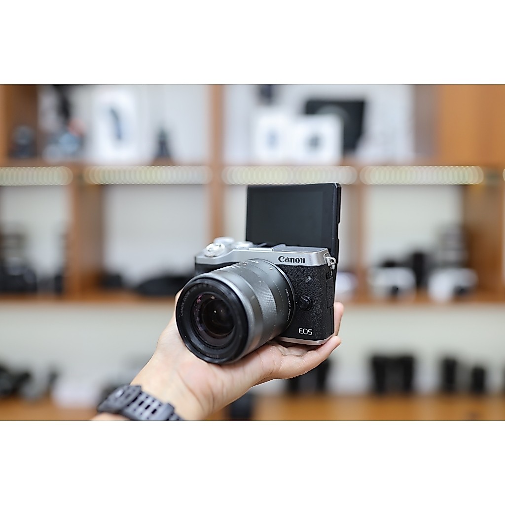 CANON EOS M6 KIT 18-55MM GREY SECOND MURAH